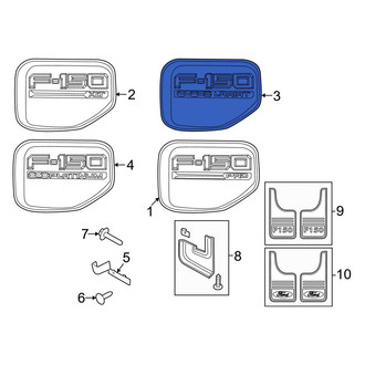 Ford OE - Front Right Fender Emblem