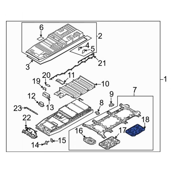 Drive Motor Battery Pack Tray