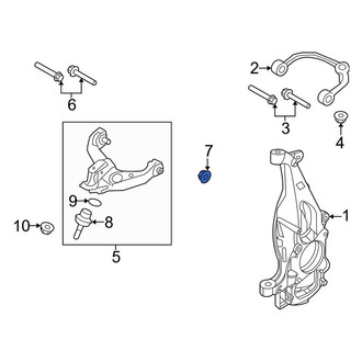 Ford OE - Lower Suspension Control Arm Nut