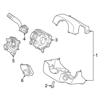 Ford OE - Steering Column - Shroud, Switches & Levers (Power Tilt/Slide)