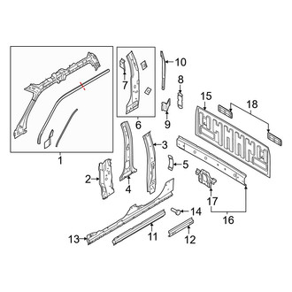 Ford OE - Cab - Back Panel