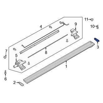 Ford OE - Rear Running Board End Cap