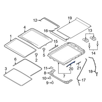Ford OE - Sunroof Guide Jaw