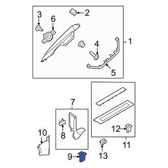 Ford OE - Lower Kick Panel Retainer