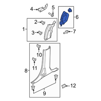 Ford OE - Left Interior Grab Bar