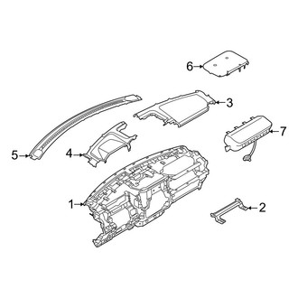Ford OE - Instrument Panel Components (12" Display, Upper)