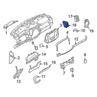 Ford OE - Right Inner Dashboard Air Vent