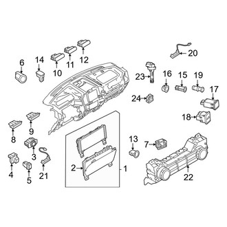 Ford OE - Instrument Panel - Cluster & Switches (12" Display)