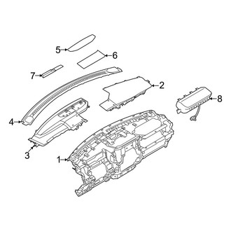 Ford OE - Instrument Panel Components (15" Display, Upper)