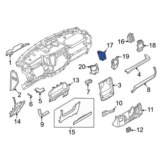 Ford OE - Right Inner Dashboard Air Vent