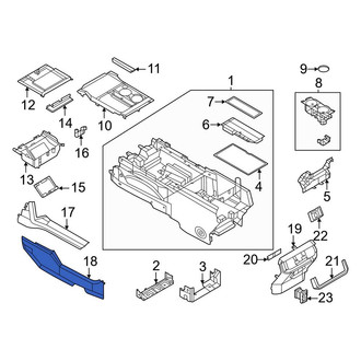 Ford OE - Center Rear Console Trim Panel