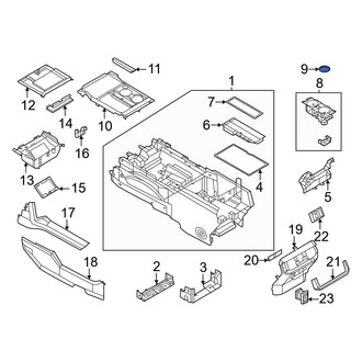 Ford OE - Center Console Cup Holder Bezel