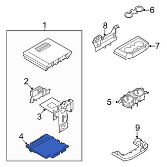 Ford OE - Center Lower Console Panel