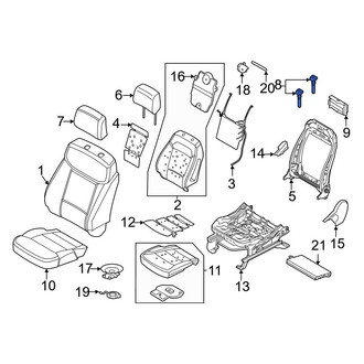 Ford OE - Front Right Outer Headrest Guide