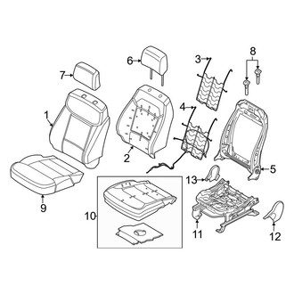 Ford OE - Seats & Tracks - Driver Seat Components (Vinyl), (Pro)