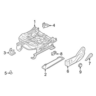 Ford OE - Seats & Tracks - Tracks & Components (Driver Seat, Manual Seat)