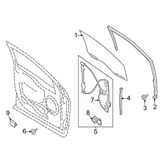 Ford OE - Front Door - Glass & Hardware