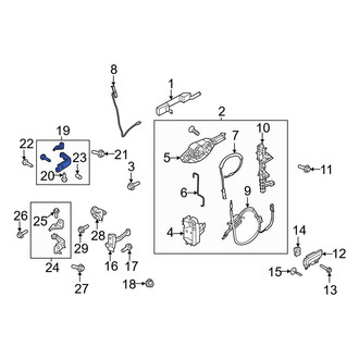 Ford OE - Front Left Upper Door Hinge