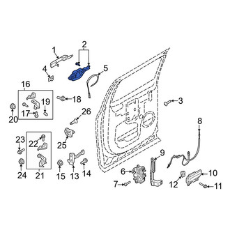Ford OE - Rear Left Exterior Door Handle Base