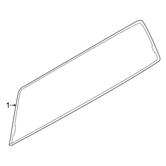 Ford OE - Back Glass - Glass (Stationary)