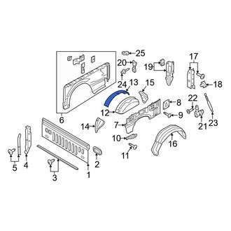 Ford OE - Rear Right Outer Wheel Housing Side Panel