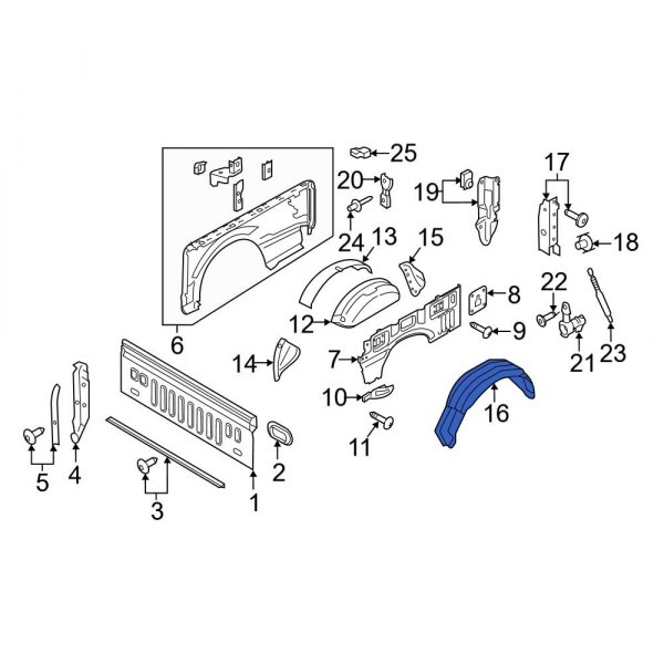 Quarter Panel Splash Shield