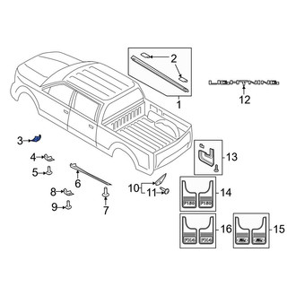 Ford OE - Front Right Forward Stone Deflector