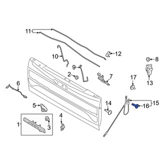 Ford OE - Tailgate Support Cable Bolt