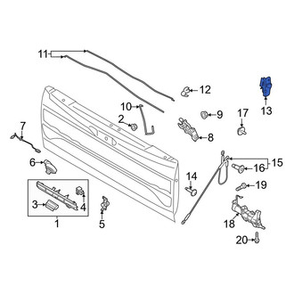 Ford OE - Rear Right Tailgate Latch