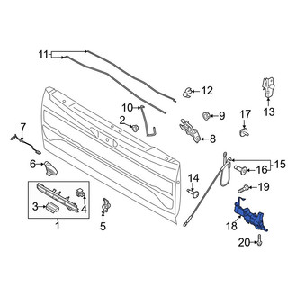 Ford OE - Rear Tailgate Lock Actuator Motor