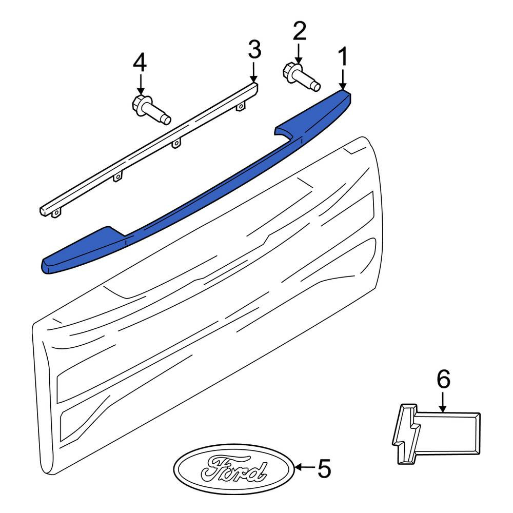 Ford OE ML3Z9940602A - Tailgate Molding