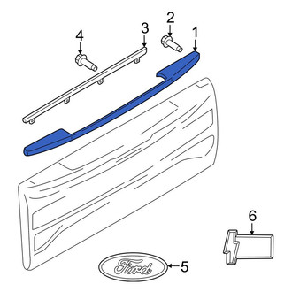 Ford OE - Rear Upper Outer Tailgate Molding