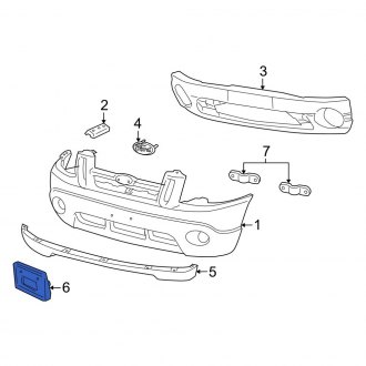 Genuine Ford 1L5Z-17A387-AAA License Plate Bracket 