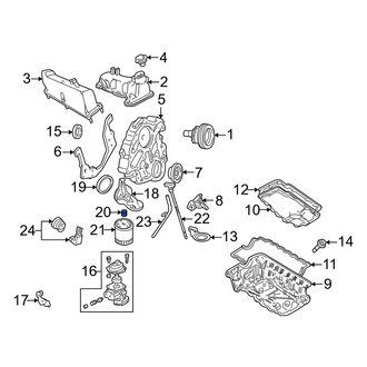 Ford OE - Engine Oil Filter Bypass Adapter Seal