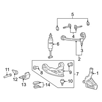 Ford OE - Front Suspension - Suspension Components (4WD)