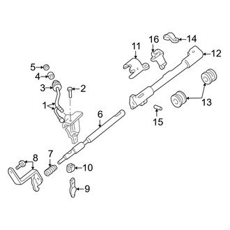 Ford OE - Steering Column - Housing & Components (With Tilt Wheel, Transmission Shift Tube)