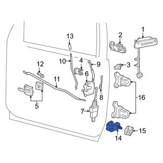 Ford OE - Front Door Lock Striker Pin