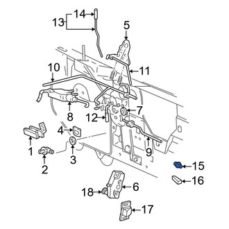Ford OE - Rear Liftgate Lock Striker Plate