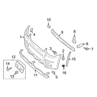 Ford OE - Grille Emblem Nut