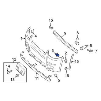 Ford OE - Inner Bumper Cover Retainer