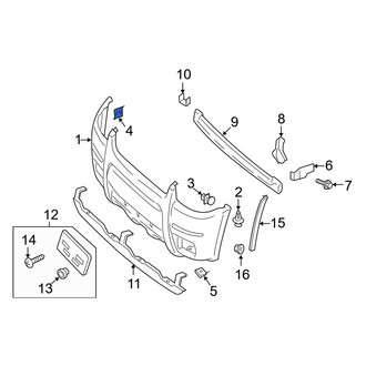 Ford OE - Bumper Cover Retainer
