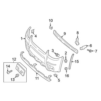 Ford OE - Front Bumper - Bumper & Components (XLT)