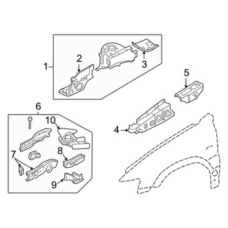Ford OE - Fender - Structural Components & Rails