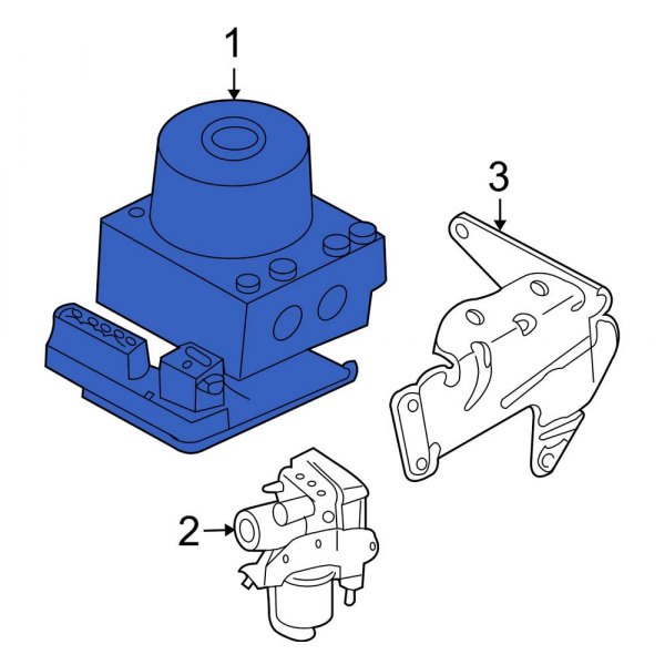 Ford OE YL8Z2C065AA ABS Hydraulic Assembly