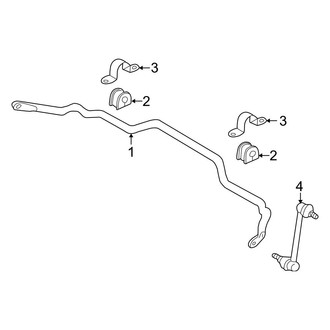 Ford OE - Front Suspension - Stabilizer Bar & Components (Gas)