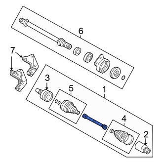 Ford OE - Front Right CV Axle Assembly