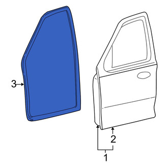 Ford OE - Front Right Inner Door Seal