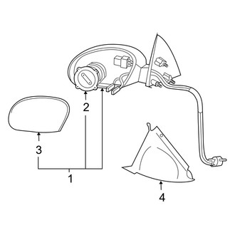 Ford OE - Front Door - Outside Mirrors (Limited / XLS / XLT)