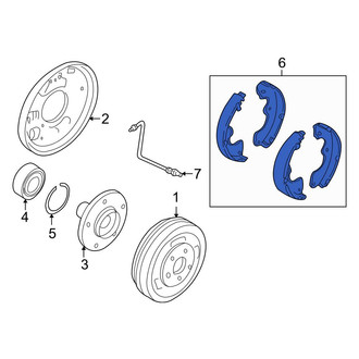 Ford OE - Rear Drum Brake Shoe