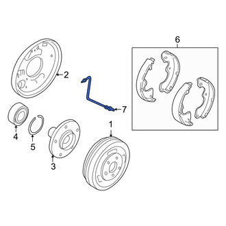 Ford OE - Rear Left Brake Hydraulic Hose